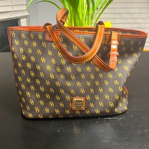 Dooney and Bourke Greta Tote Brown Excellent Loved Condition